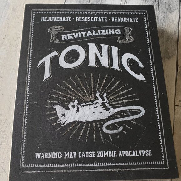 Halloween Tonic Wood Sign - 8'x10" - Picture 2 of 5